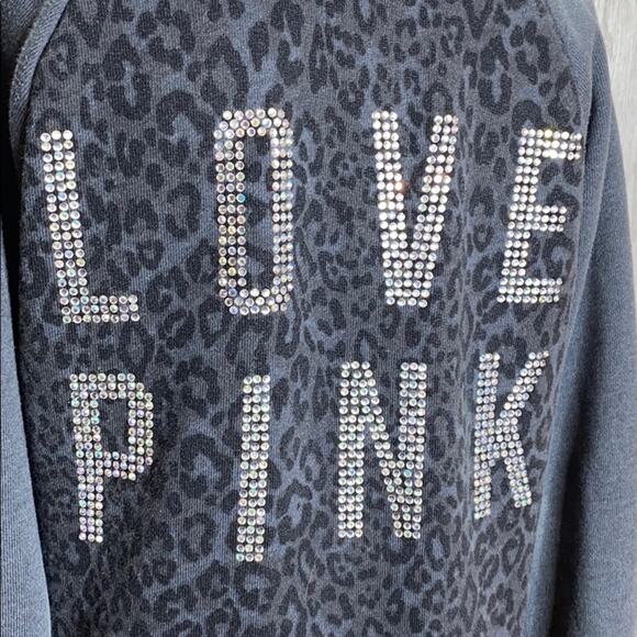 PINK Victoria Secret Leopard Rhinestone Love Pink - Picture 5 of 7